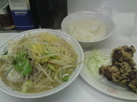 「タンカラライス（タンメン+唐揚げ+ライス）」@トナリの写真