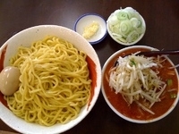 「味玉番長つけめん特盛・野菜大盛・生にんにく・ねぎ」@味噌麺処 花道庵の写真