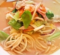 「とんこつみそちゃんぽん（餃子3個セット）680円+深夜料金10%」@長崎ちゃんぽん リンガーハット 柏松ヶ崎店の写真