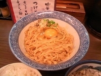 「（2月限定）釜玉つけそば もちきび入りごはん」@頓知房の写真