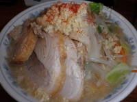 「豚麺（中華そば650円+限定100円）」@飯田橋大勝軒の写真