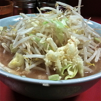 「普通盛（麺硬め・野菜増し・ニンニク少し￥700）」@ラーメン二郎 歌舞伎町店の写真
