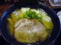 「魚だし雲麺・大盛り（680円）+ライス（無料）」@北海道らぁめん 伝丸 我孫子店の写真