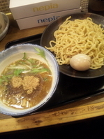 「つけ麺（中） 太麺 + 味玉」@節の写真
