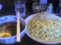 「つけそば（麺多め・野菜あり）」@麺 池谷精肉店の写真