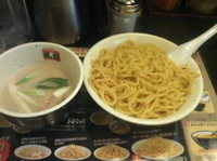 「白とんこつつけ麺+白飯」@つけ麺 風龍 秋葉原店の写真