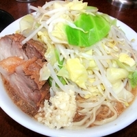 「小ラーメン（650円）+つけ味（150円）+ニンニク」@ラーメン二郎 めじろ台法政大学前店の写真