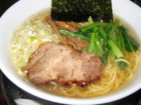 「しおラーメン+杏仁豆腐（ランチサービス）」@中華そば あおいの写真