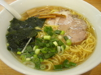 「和風とりがら+塩ラーメン（大盛り）」@ラーメン うえだの写真