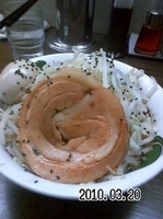 「雷そば 味玉」@雷 北松戸本店の写真