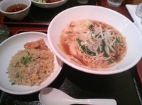 「ワンタンメンセット」@恵比寿餃子 大豊記 恵比寿壱號房の写真