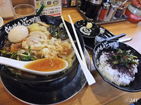 「「道頓堀甘ウマラーメン」￥680+ごはん（小）￥100」@らあめん花月嵐 川口本町店の写真