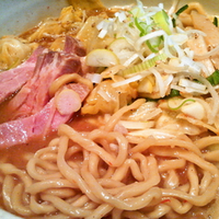 「野菜味噌らーめん+大盛・￥850（3月22日限定）」@○心厨房の写真