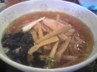 「らーめん+海老とアスパラのXO醤炒め（定食）」@広東酒家らくらくの写真