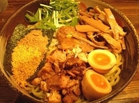 「油そば サービス券使用でメンマ増し」@中華そば 椿 せんげん台店の写真