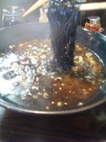 「たつしラーメン（黒麺で）」@ら～めん屋たつしの写真