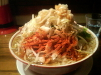 「豚そば肉入り」@ラーメン 麺や亮の写真