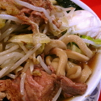 「さぬき うどん（全部入り … ラーメン + ブタ入り + 玉子 」@ラーメン二郎 府中店の写真