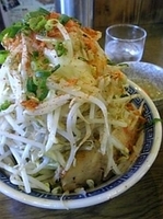 「醤麺汁無し（生卵・野菜マシ）」@本家大黒屋本舗 平井店の写真