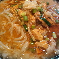 「どて辛めん（辛さ普通）中盛680円」@どてちんⅢの写真