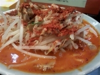 「辛味噌ラーメン(麺硬め、脂多め、味濃いめ)680円」@横浜家系 壱伍家の写真