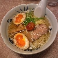 「梅しおらーめん+ふたごの味付け玉子」@与ろゐ屋の写真