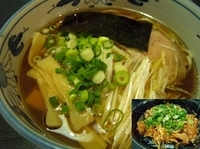 「魚こく醤油らあめん￥680+ピリ辛チャーシュー丼￥350」@ラーメン天天の写真