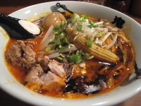 「カラシビ味噌らー麺（カラ普通・シビ普通）+味玉」@カラシビ味噌らー麺 鬼金棒の写真