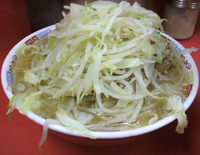 「大ラーメン豚ダブル+ニンニク」@ラーメン二郎 ひばりヶ丘駅前店の写真