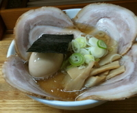 「コッテリチャーシュー（醤油脂） 1000円+味玉100円」@元祖一条流がんこ 八代目の写真