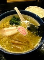 「塩そば+半白飯」@函館らーめん しお雪の写真