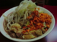 「ラーメン（辛揚げ・ニンニク）」@千里眼の写真