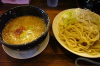 「我流つけそば（麺多目、野菜）」@麺 池谷精肉店の写真
