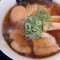 「我流旨味ソバ + 絶妙半熟煮玉子」@我流旨味ソバ 地雷源の写真