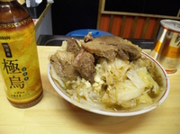 「ラーメン（並）全マシ、豚ダブル」@自家製太麺 ドカ盛 マッチョ 近大前通り本店の写真