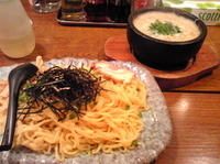 「石焼しょうゆつめ麺（中盛）」@らーめん将 小金原店の写真