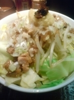 「汁なしぶらぶら+大盛+野菜+ニンニク」@にぼぶらの写真