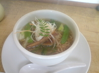 「春野菜 薫るスープ麺」@梅花亭の写真