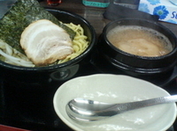 「石鍋つけ麺しょうゆ（あつもり・大盛）」@つけ麺 石鍋太郎の写真