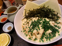 「塩チーズそば（極太麺）650円」@丸直の写真