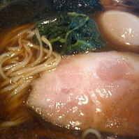 「醤油らーめん750円味付け半熟玉子100円チャーシュー丼250円」@菜の写真