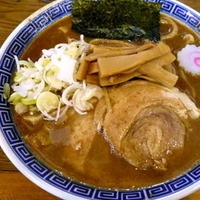 「中華そば 500円（RDBクーポン利用 / スープ濃いめ）+ 早」@本家大黒屋本舗 平井店の写真