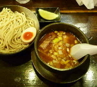 「つけ麺（ライム付）並盛（780円）」@中華そば ことぶきやの写真