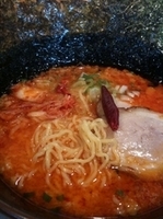 「韓々麺+ライス+餃子(サービス!)」@馬力 石橋店の写真