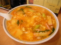 「「辛口ちゃんぽん いっちゃんラーメン（￥750）」」@栄華の写真