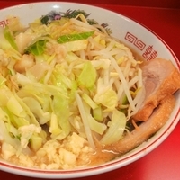 「ラーメン（650円）+ニンニク・アブラ」@ラーメン二郎 湘南藤沢店の写真