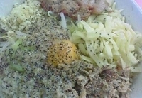 「汁なし 野菜ニンニクアブラ」@らーめん豚喜の写真