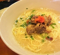 「軍鶏水炊きらーめん」@鳥料理 有明の写真