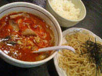 「担々つけ麺（小700円）+切り落としチャーシュー（50円）+小ラ」@桃天花の写真