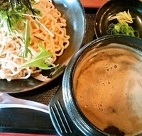 「濃厚魚貝つけ麺（限定10食）+Aセット（ミニ焼き豚ご飯）750円」@博多拉麺 一休 本店の写真